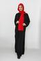 Combed Cotton Boneli Ready-Made Combed Cotton Hooded Shawl Two-Piece Set, Ps-57, Red - 5