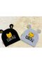 Black Blue 2-Piece Lion Figured Girl Boy Baby Kids Combed Cotton Hat Beanie - 2