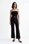 Women's High Waist Loose Fabric Pants - 2