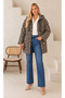 Women's Plus Size Midi Hooded Turn-Down Collar Cashmere Cardigan Jacket Coat 25062 - 2