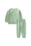 Reglan Sleeve Patched Basic Thin Seasonal Suit 1-5 Years Water Green - 2