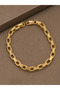 Cm Square Ring Model Gold Color Brass Women's Bracelet
