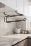 Black Cabinet Paper Holder Towel Rack Napkin Holder Hanger Paper Towel Holder - 2