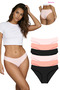 301 Women's Seamless Laser Bikini Pack of 6 Panties