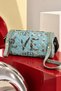 Zely Women's Printed Parachute Fabric Cylinder Model Shoulder Bag Mint Green - 2