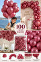 Burgundy Color Balloon 100 Pieces (Pack of 100)