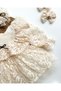 Zoe Lace Hair Clip Long Sleeve Holiday Baby Girl Romper - 6