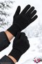 Men's Black Winter Knitwear Gloves Warm Daily Use Gloves - 2