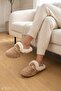 Diaz Buckle Plush Women's House Slippers Beige 37/41