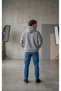 Gray Kangaroo Model Oversize Plus Size Mold Men's Large Size Sweatshirt - 3