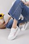 Comfo 100 White Pink Genuine Soft Leather Women's Sneakers