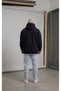 Black Kangaroo Model Oversize Mold Men's Sweatshirt - 3