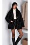 Black Plush Welsoft Pocket Cardigan Unlined Trendy Casual - 2