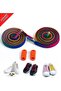 Takbırak Elastic Shoelaces, Smart Laces, New Generation Laces, Orange Rainbow - 2