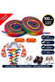 Takbırak Elastic Shoelaces, Smart Laces, New Generation Laces, Orange Rainbow