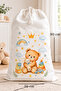 Toy Bag Children's Room Toy Storage Bag Teddy Bear Patterned Drawstring Bag - 2