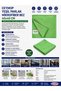 Microfiber Glass-Mirror and Car Drying Cloth Diamond Pattern 40X40 cm Blue and Green - 2