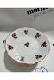 Porcelain Gülri̇z Bordo 11 cm 6 Pieces Tea Plate - 2