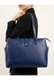 Stylish Soft Shiny Leather 3-Zipper Multi-Compartment Convenient Shoulder and Crossbody Women's Bag (Height 25 cm Width 35 cm)