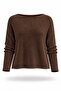 Brown Sausage Collar Knitwear 261112