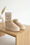 Linne premium beige suede ug style premium mini boot