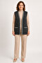 Women's Middle Age and Above Knitwear Plain Pattern Buttonless Mother's Vest 3321 - 5