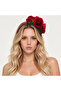 Red Rose Detailed Handmade Crown – Special Design Floral Hair Accessory – Crown for Festivals, Weddings, and Special Occasions
