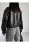 Leather Bomber Leather Jacket - 6