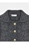 60265 Polo Collar Buttoned Pocket Detailed Knitwear Cardigan - 8