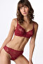 Burgundy Valeria Lace Bra - 6