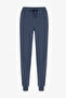 Men's Blue Weekend Striped Long Sleeve Jogger Pajama Set - 3