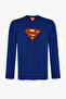 Men's Superman Plaid Pants Long Sleeve Pajama Set - 2