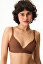 Traceless Brown Triangle Bonding Pad Bra - 2