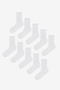 Men's Marsmelov Basic White 10 Pairs of Socks