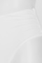 White High Drawstring High Waist Bikini Bottom - 6