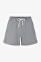 Men's Indigo Navy Tissue Striped Shorts - 4