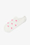 3 Pairs of Seamless Cotton Colorful Heart Patterned Sneaker Socks - 4