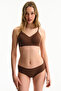 Traceless Brown 24-Hour Cotton Removable Pad Bra
