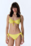 Yellow Paige Balen Textured Bikini Top - 6