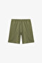 Boy's Khaki Dinosaur the Field Short Sleeve 2-Piece Pajama Set - 6