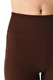 Brown High Waist Spanish Flare Leggings - 3