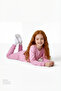 Girl's Pink Relaxalotl Long Sleeve 2-Piece Pajama Set - 6