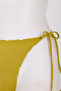 Green Emilia Ruffled Glitter Mid-Waist Bikini Bottom - 6