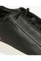 Men's Black Genuine Leather Sneaker Shoes 4K1Sa17420 - 4