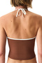 Brown Quick Dry Fiona Tankini Bikini Top - 2