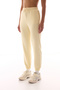 Ecru High Waist Pocketed Cotton Jogger