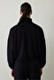 Black Turtleneck Modal Long Sleeve Top - 3