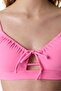 Pink Front Opening Bikini Top - 3