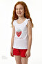 Girl's Red Berrylicious Short Sleeve 2-Piece Pajama Set - 2