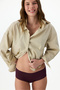 Traceless Burgundy Laser Cut Hipster Panties - 4